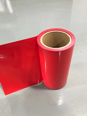 HDPE κόκκινου χρώματος HDPE ταινιών απελευθέρωσης η σιλικόνη έντυσε το σκάφος της γραμμής απελευθέρωσης για τις ταινίες αφρού