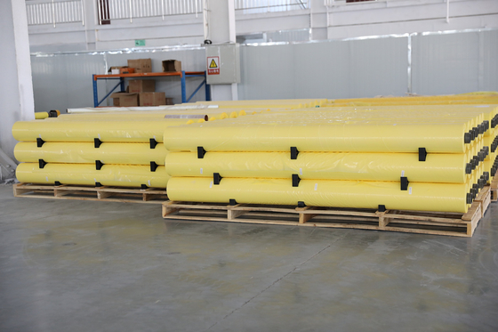 Ταινία περιτύλιξης HDPE κίτρινου χρώματος διαστάσεων 70um για συλλέκτη βαμβακιού CP770