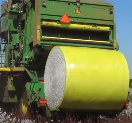 High and Low Temperature Resistant Aging Resistant Cotton Bale Wrap Film 2330*75mic/roll for Cotton Pickers