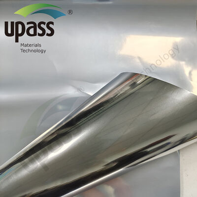 Πλαστικοποιημένο υλικό μηχανής Extra Thick 150 Micron PE Plastic Film Metalized Polyester VMPET Aluminum Moisture Proof