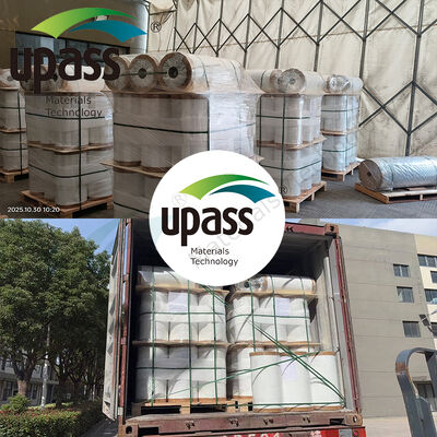 Πλαστικοποιημένο υλικό μηχανής Extra Thick 150 Micron PE Plastic Film Metalized Polyester VMPET Aluminum Moisture Proof