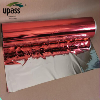 Bestseller High Quality Food Grade BOPP Roll Films Red & Silver Aluminum-Metalized BOPP Laminating Films Soft & Waterproof
