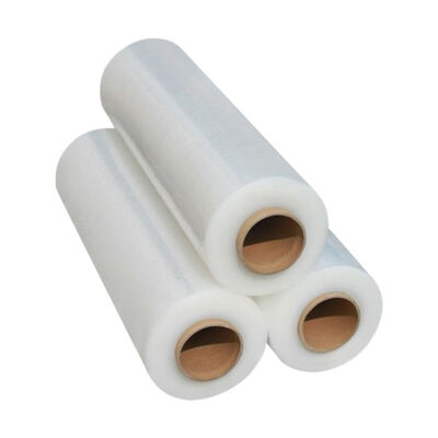 Διαφανές PE / BOPP Soft Food Grade Βιομηχανική ταινία τέντωσης 30cm πλάτος 50m μήκος Αδιάβροχο προστατευτικό περιτύλιγμα παλέτας