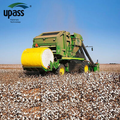 High Efficiency Cotton Bale Wrap Film | RFID Enabled PE Film for Cotton Pickers